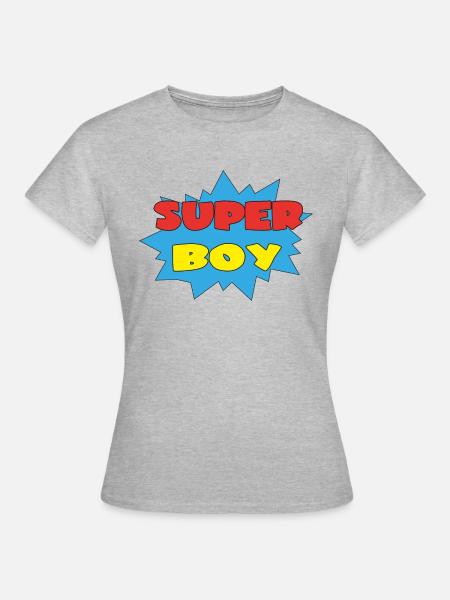 SUPERJUNGE - Frauen T-Shirt - Grau meliert