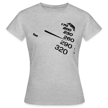 compteur vitesse - T-shirt Femme - gris chiné - Devant - AI Model Female 172 dark (172cm)