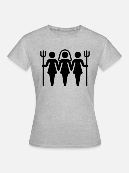 Brideguard (no text) - Frauen T-Shirt - Grau meliert