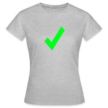 Haken - Frauen T-Shirt - Grau meliert - Vorne - AI Model Female 172 dark (172cm)