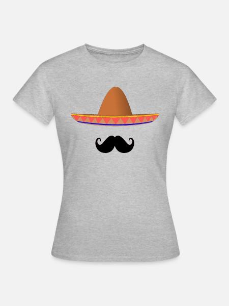 Mexican sombrero - Women's T-Shirt - heather grey