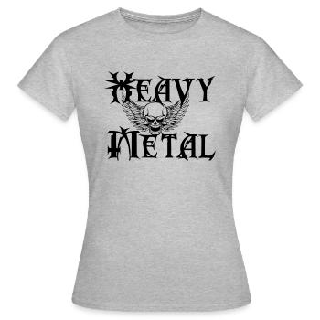 Heavy metal - Women's T-Shirt - heather grey - Front - AI Model Female 172 dark (172cm)