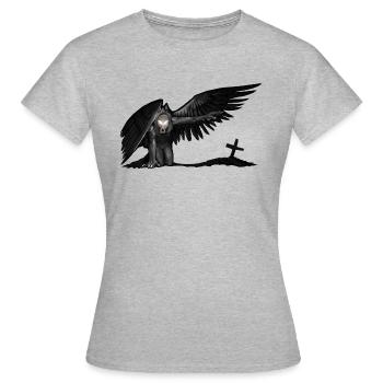 Auferstanden von den Toten - Frauen T-Shirt - Grau meliert - Vorne - AI Model Female 172 dark (172cm)