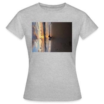 Molly le teckel - T-shirt Femme - gris chiné - Devant - AI Model Female 172 dark (172cm)