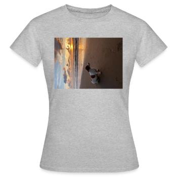 Molly le teckel - T-shirt Femme - gris chiné - Devant - AI Model Female 172 dark (172cm)