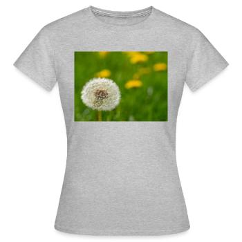 Pissenlit - T-shirt Femme - gris chiné - Devant - AI Model Female 172 dark (172cm)