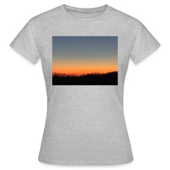 IMG 5264 - Frauen T-Shirt - Grau meliert - Vorne - AI Model Female 172 dark (172cm)