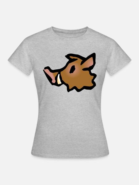 pig51 - Frauen T-Shirt - Grau meliert