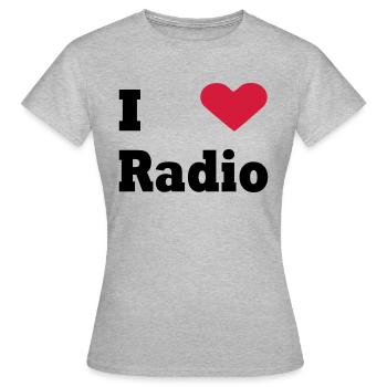 Radio - Women's T-Shirt - heather grey - Front - AI Model Female 172 dark (172cm)