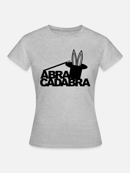 Abracadabra Zauber - Frauen T-Shirt - Grau meliert