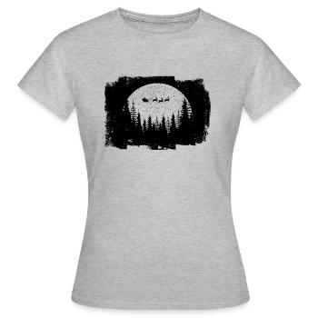 Santa Claus - T-shirt Femme - gris chiné - Devant - AI Model Female 172 dark (172cm)