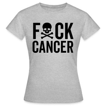 Krebs - Frauen T-Shirt - Grau meliert - Vorne - AI Model Female 172 dark (172cm)