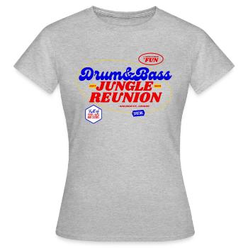 DnB Jungle Reunion - Women's T-Shirt - heather grey - Front - AI Model Female 172 dark (172cm)