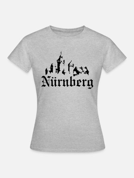 Nürnberg - Frauen T-Shirt - Grau meliert