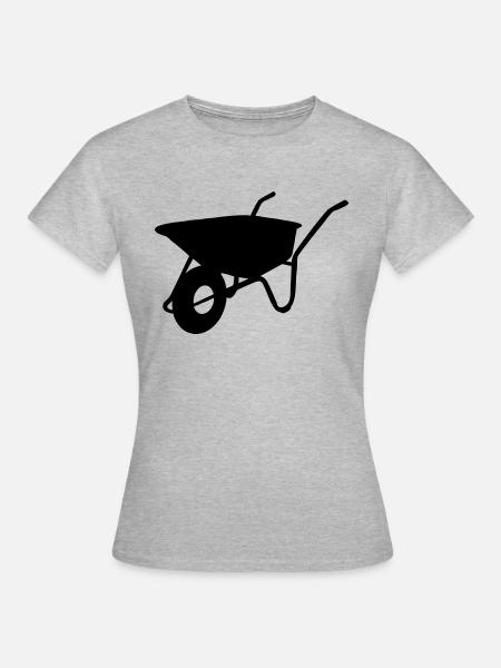 Schubkarre - Frauen T-Shirt - Grau meliert