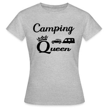 camping - T-shirt Femme - gris chiné - Devant - AI Model Female 172 dark (172cm)