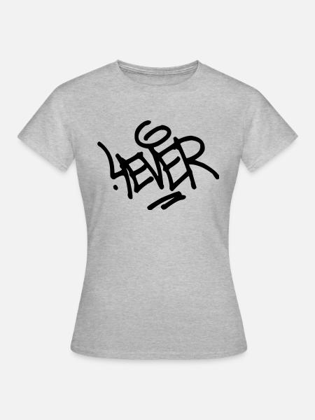 4 Immer - Frauen T-Shirt - Grau meliert