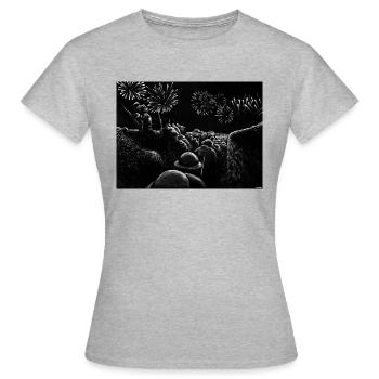 Alles Gute zum Geburtstag! - Frauen T-Shirt - Grau meliert - Vorne - AI Model Female 172 dark (172cm)