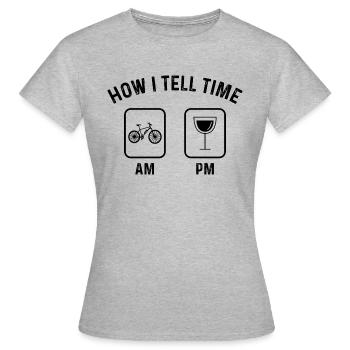 How to say time at PM - - Women's T-Shirt - heather grey - Front - AI Model Female 172 dark (172cm)