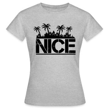 gentil - T-shirt Femme - gris chiné - Devant - AI Model Female 172 dark (172cm)