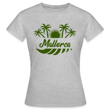 Majorque - T-shirt Femme - gris chiné - Devant - AI Model Female 172 dark (172cm)