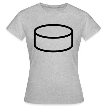 Zylinder - Frauen T-Shirt - Grau meliert - Vorne - AI Model Female 172 dark (172cm)