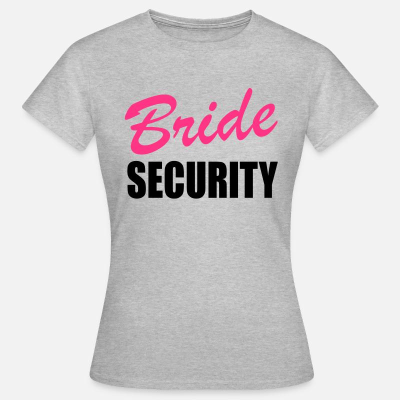 bride security - Women's T-Shirt - heather grey