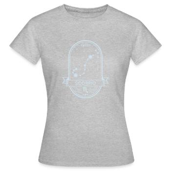 Scorpio constellation - Women's T-Shirt - heather grey - Front - AI Model Female 172 dark (172cm)