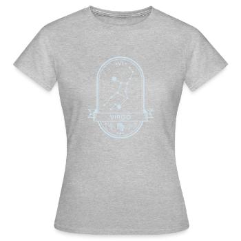 Virgo constellation - Women's T-Shirt - heather grey - Front - AI Model Female 172 dark (172cm)