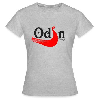 Odin - Frauen T-Shirt - Grau meliert - Vorne - AI Model Female 172 dark (172cm)