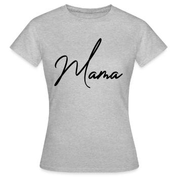 Mutter - Frauen T-Shirt - Grau meliert - Vorne - AI Model Female 172 dark (172cm)