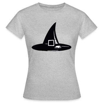 Halloween Witches Hat - T-shirt Femme - gris chiné - Devant - AI Model Female 172 dark (172cm)
