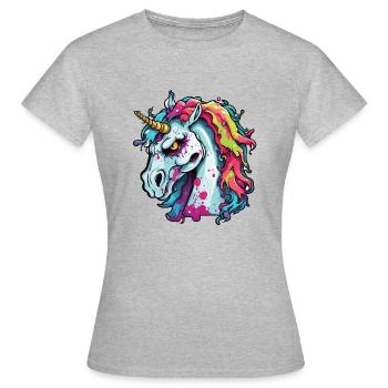 Unicorn / mythical creatures / fairy tales / magic / glitter - Women's T-Shirt - heather grey - Front - AI Model Female 172 dark (172cm)