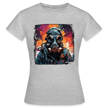 Apocalypse / Apocalypse / Destruction / Anarchie - T-shirt Femme - gris chiné - Devant - AI Model Female 172 dark (172cm)
