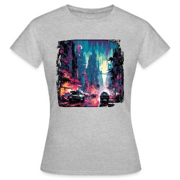 Apocalypse / Apocalypse / Destruction / Anarchie - T-shirt Femme - gris chiné - Devant - AI Model Female 172 dark (172cm)