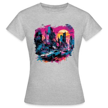 Apocalypse / Apocalypse / Destruction / Anarchie - T-shirt Femme - gris chiné - Devant - AI Model Female 172 dark (172cm)