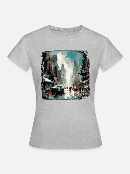 Apocalypse / Weltuntergang / Zerstörung / Anarchie - Frauen T-Shirt - Grau meliert