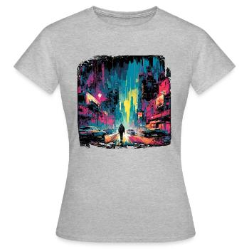 Apocalypse / Apocalypse / Destruction / Anarchie - T-shirt Femme - gris chiné - Devant - AI Model Female 172 dark (172cm)