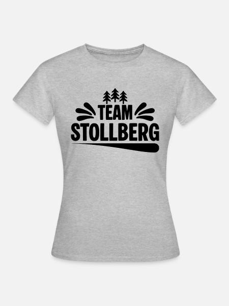 Team Stollberg - Frauen T-Shirt - Grau meliert