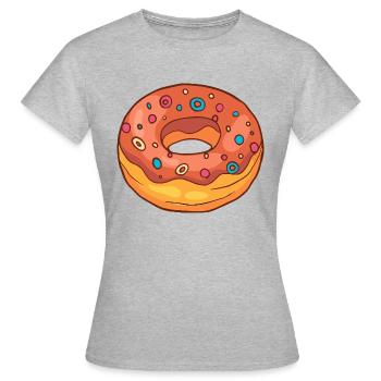 Donuts Confiserie Cookie Tart Cake Pies - Women's T-Shirt - heather grey - Front - AI Model Female 172 dark (172cm)