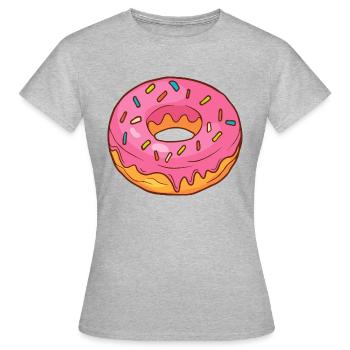 Donuts Confiserie Cookie Tart Cake Pies - Women's T-Shirt - heather grey - Front - AI Model Female 172 dark (172cm)