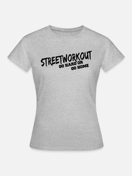 Streetworkout - Frauen T-Shirt - Grau meliert