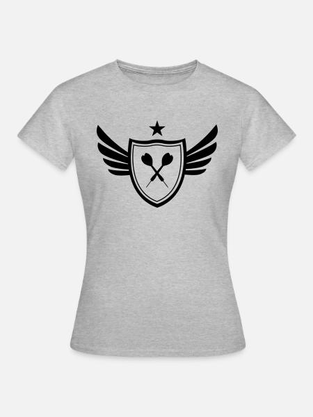 Dartpfeile - Frauen T-Shirt - Grau meliert
