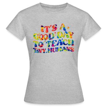 Lehramt Grundschule Lehramt Lehramt - Frauen T-Shirt - Grau meliert - Vorne - AI Model Female 172 dark (172cm)