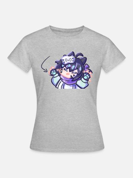 Gremlin Yuki - Frauen T-Shirt - Grau meliert