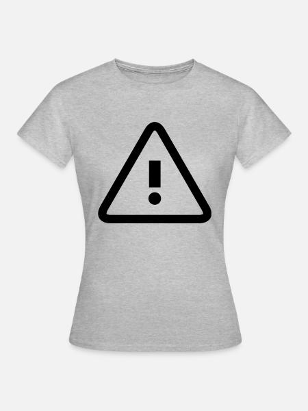 alerte - T-shirt Femme - gris chiné