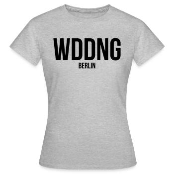 WEDDING BERLIN - Frauen T-Shirt - Grau meliert - Vorne - AI Model Female 172 dark (172cm)