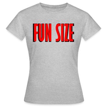 fun size - Women's T-Shirt - heather grey - Front - AI Model Female 172 dark (172cm)