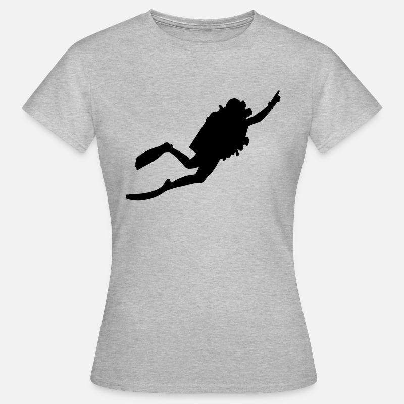 diver - Women's T-Shirt - heather grey