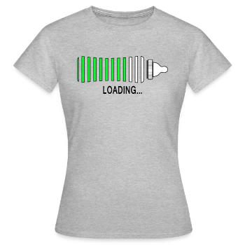 loading - Women's T-Shirt - heather grey - Front - AI Model Female 172 dark (172cm)